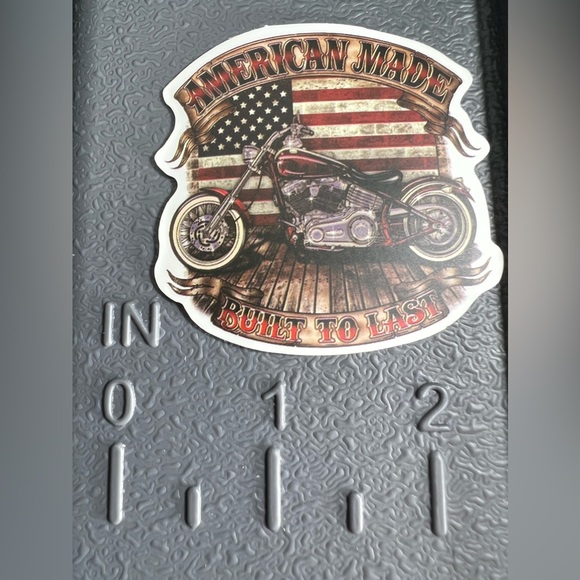 AMERICAN Biker Motorcycle Rider Sport Bike Cruiser Outdoor Decor Sticker - Picture 5 of 5